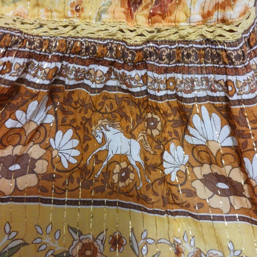 Spell & The Gypsy gold boho skirt - excellent condition size small - Picture 7 of 7